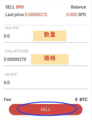 BTCalpha売り注文