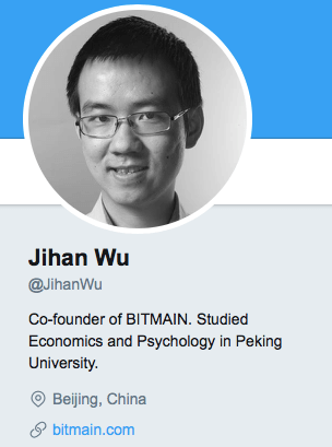 BitmainCEOジハン・ウー氏