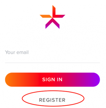 registerをクリック