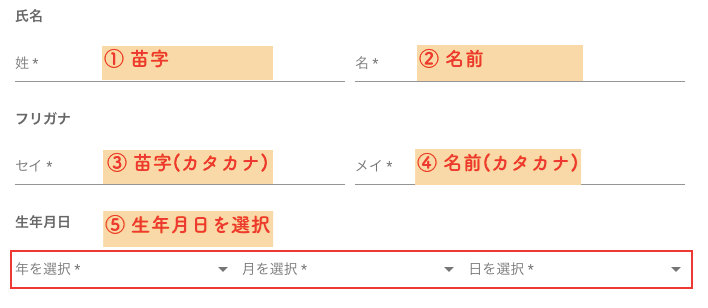 ビットトレードに名前入力